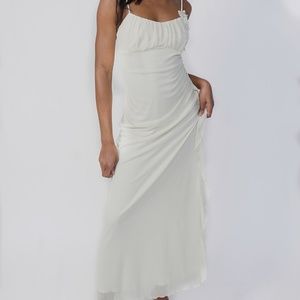 Vintage Ivory Slip Sequin Dress
